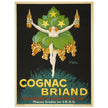 Cognac Briand vintage advertising poster  created in 1925 by M. Stephane.