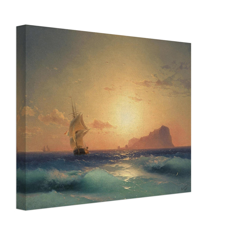 Ivan Aivazovsky  painting Sunset over Ischia
