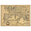 Ancient Europe map print from 1650. Lumen Historiarum per Occidentem by Petrus Kaerius