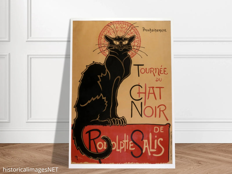 For the nightclub "Tournée du Chat Noir poster reproduction Théophile Steinlen 1896