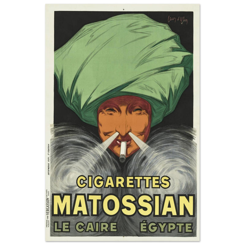 Cigarettes Matossian vintage advertising poster by Jean d' Ylen.