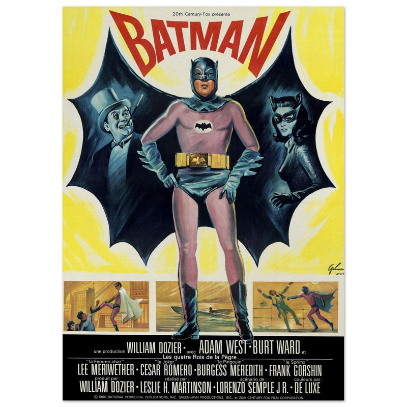 Batman the movie 1967 poster  french version.