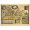 Old map of the Roman empire . Poster vintage reproduction of a map of 1579.
