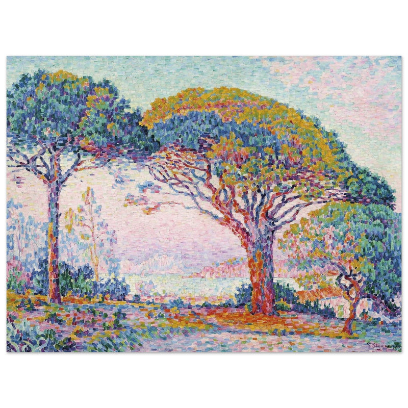 Paul Signac paintin La Baie Saint Tropez  The Bay Saint Tropez