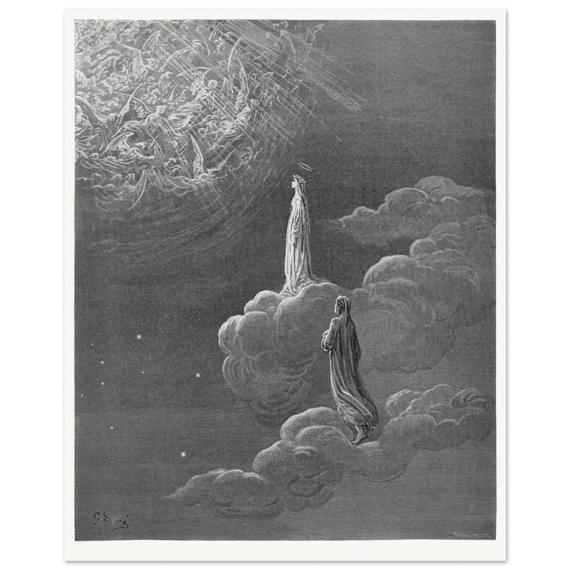 Gustave Dore illustration for The Divine Comedy by Dante Alighieri.  Paradise.