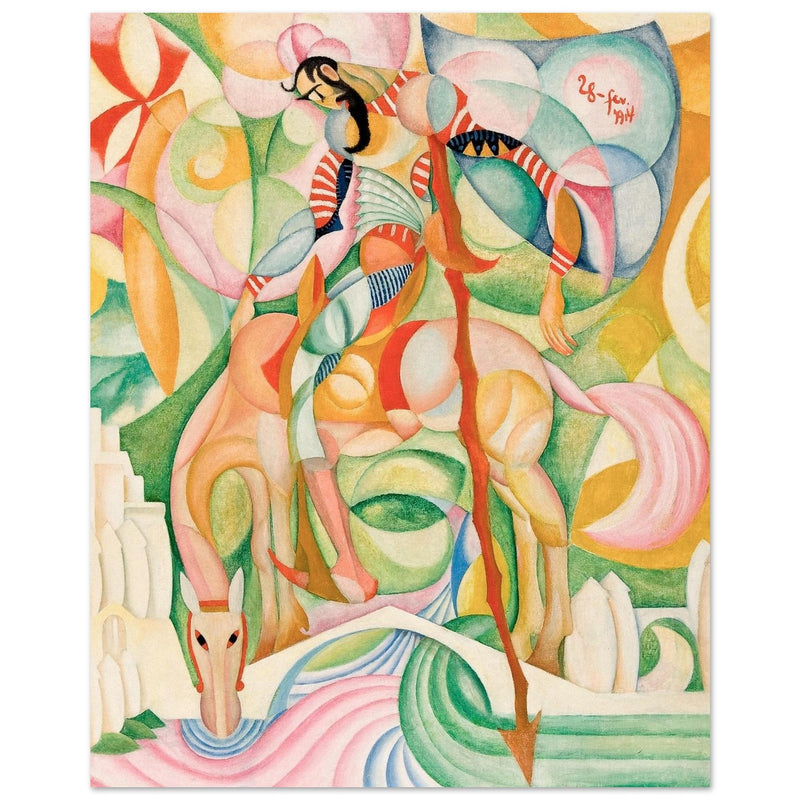 Don Quixote painting by Amadeo de Souza Cardoso.