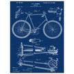 Vintage bicycle patent 1899 by M. C Johnson.