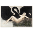 Leda and the Swan, 1934 by Louis Icart vintage illustration.
