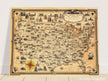 Pictorial old map of the United States of America by Ernest Dudley Chase