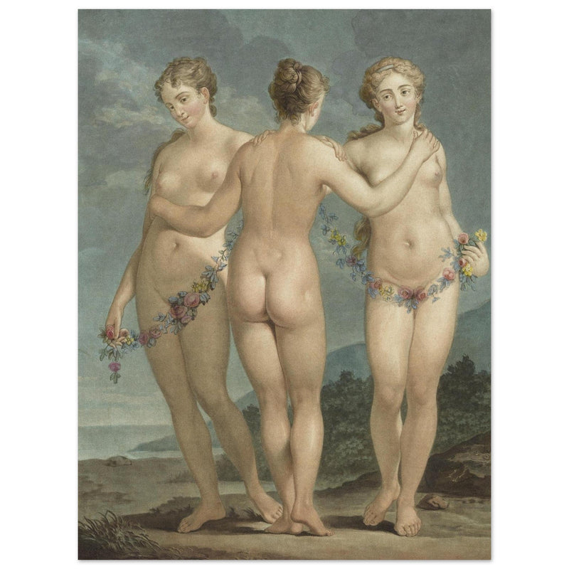 The Three Graces ( Les Trois Graces  ) painting by Jean François Janinet