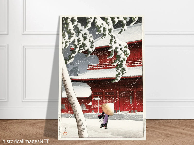 The Zojo Shrine in Shiba by Kawase Hasui