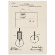 Electric Lighting patent  by Nikola Tesla.