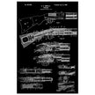 Firearm historic patent 1900. Matte paper