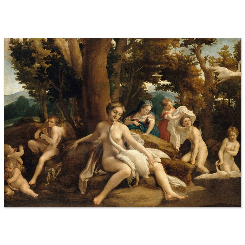 Leda and the Swan by Antonio da Correggio ca. 1532.