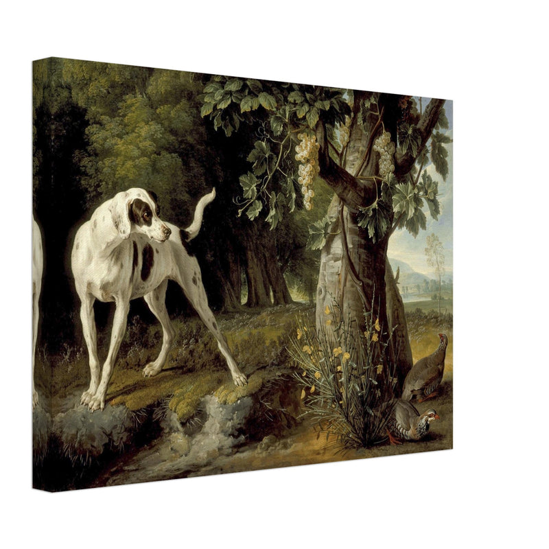 Landscape with a Dog and Partridges painting by Alexandre François Desportes 1719