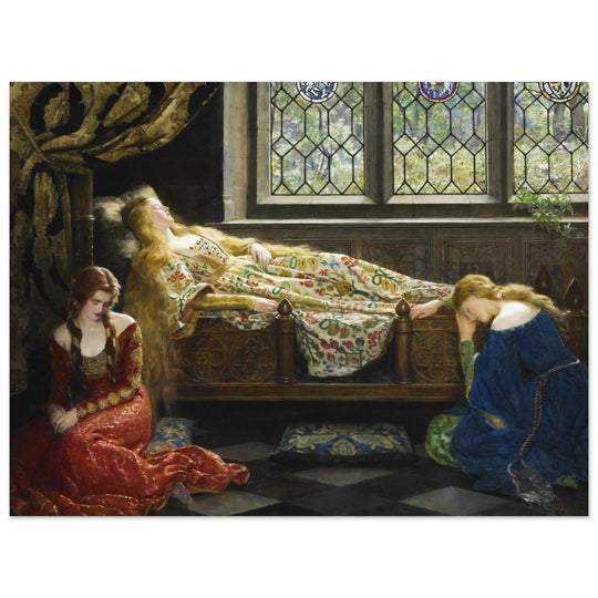 The Sleeping Beauty painting by John Collier.