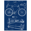 Vintage bicycle patent 1899 by M. C Johnson.
