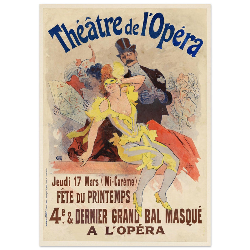 Theatre de l'Opera. 1898 vintage print historic poster .