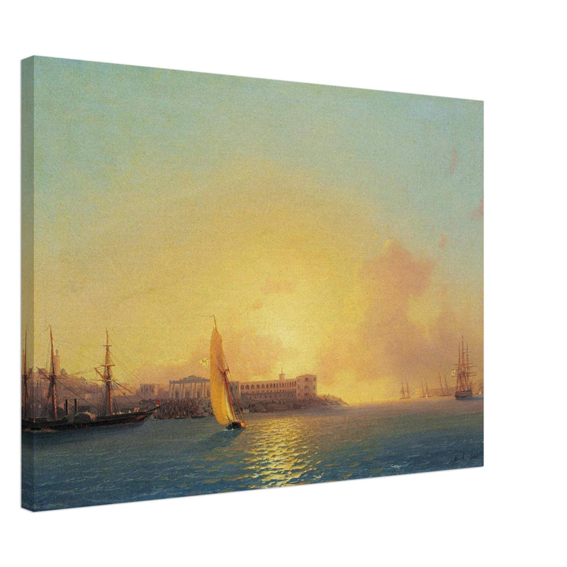 Ivan Aivazovsky  painting Grafskaya wharf, Sebastopol Crimea