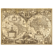 Ancient world map vintage reproduction of the XVII century by Nicolaes Geylekerck