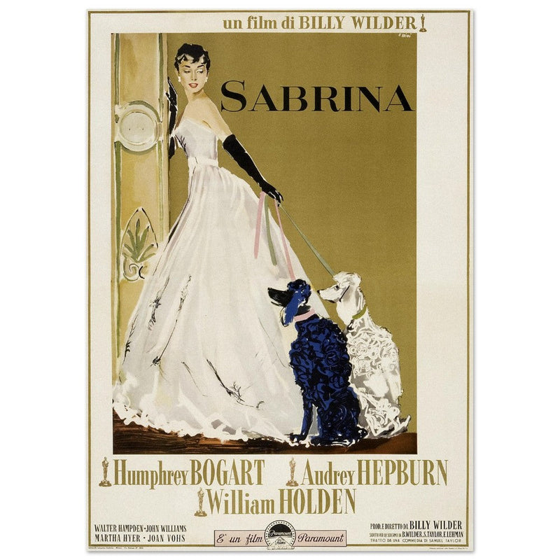 Sabrina with Audrey Hepburn movie poster.