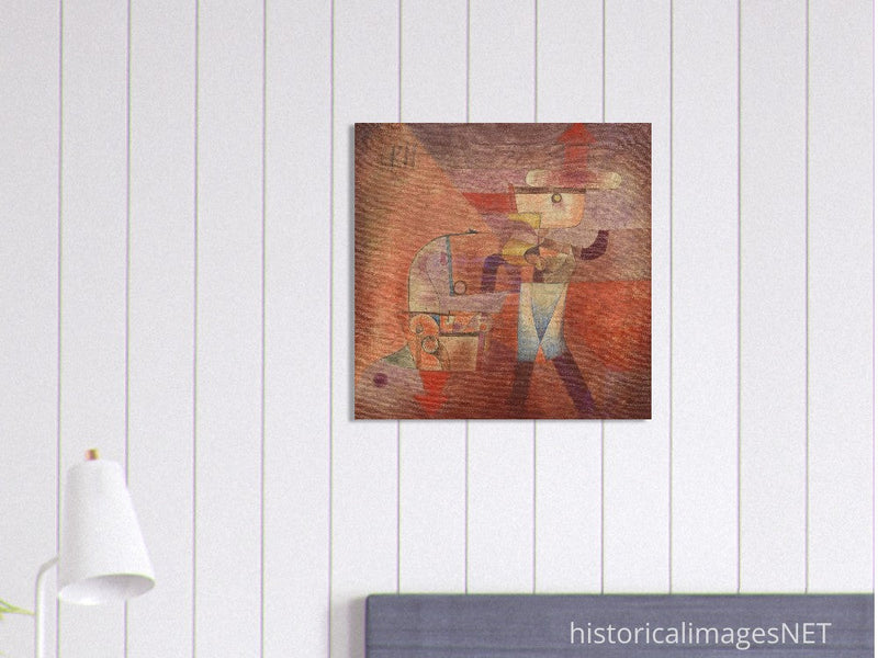 Paul Klee KN der Schmied ( KN the blacksmith ) abstract painting.