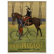 Cycles Peugot vintage advertisng poster by Ernest Vulliemin.