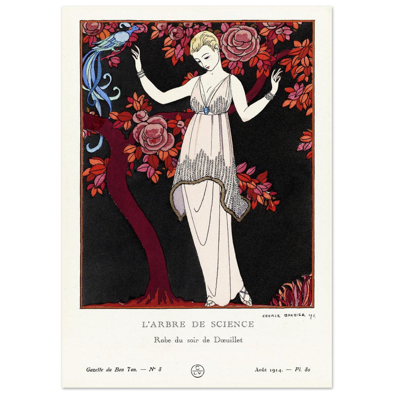 George Barbier The Tree of Knowledge vintage illustration 1914.