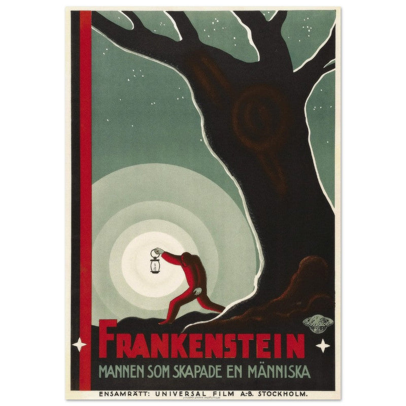 Frankenstein movie poster. Sweddish version.