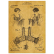 Bust reducer brassiere vintage patent by M Perillat