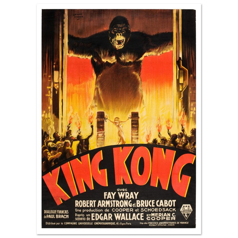 King Kong movie poster. French version.