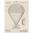 Airship patent drawing by T S C lowe Air balloon illustration