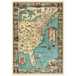 Vintage pictorical map of Map of the Eastern United States by Griswold Tyng. History of the USA.