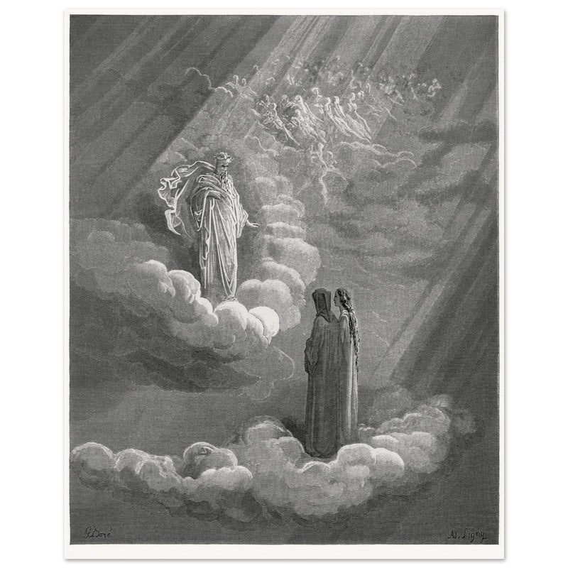 Gustave Dore illustration for the Divine Comedy . Paradise. Cacciaguida.
