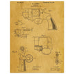 Vintage revolver patent by C P O'Neill.