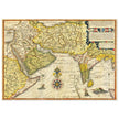 Red sea, Arabian coast and the Persian Gulf ancient map by Jan Huygen. Routes to the Indian Ocean.