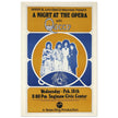 Queen a Night at the Opera concert poster. Performance at the Saginaw Civic Center in 1976.