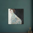 Gustav Klimt Lady in White woman portrait painting.