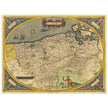 Ancient map of Flandria by Abraham Ortelius 1584. Vintage map  .