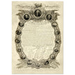 Declaration of Independence of America manuscript. 1819 by John Binns.