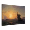 Steppe at sunset by Ivan Aivazovsky.