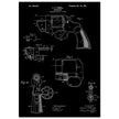 Vintage revolver patent by C P O'Neill.