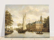 Jacobus Storck Nijenrode Castle on the Vecht near Breukelen. Antique old marine painting.  artwork