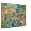 Canaletto antique painting in Venice Italy. Bacino di S. Marco.