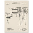 Hair Drier patent drawing by G M Kazanjian