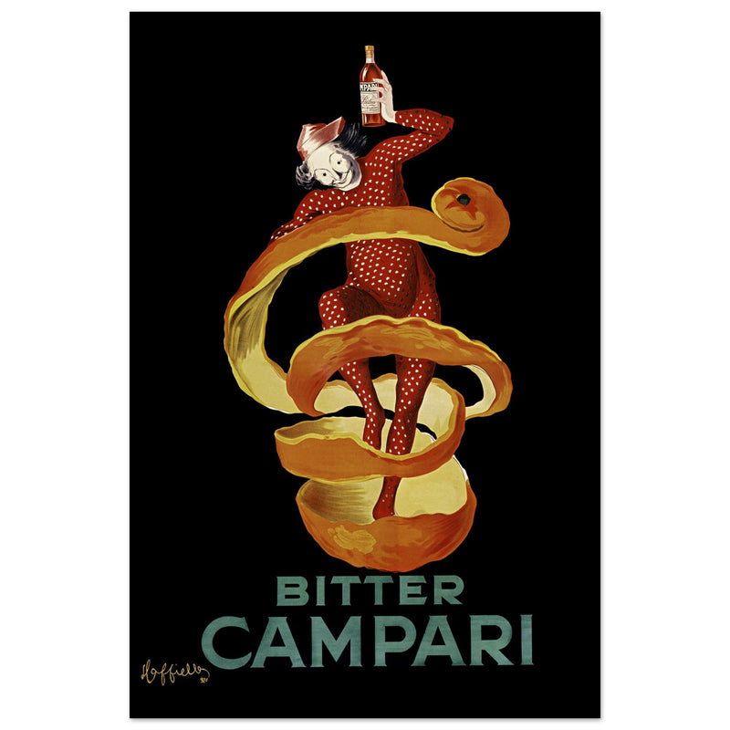 Leonardo Cappiello Bitter Campari master artwork. Vintage retro poster .