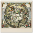 Southern celestial hemisphere with star constellations by Andreas Cellarius.
