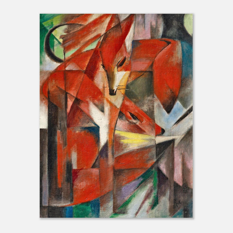 The Foxes Die Füchse painting by Franz Marc