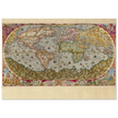 Ancient world map poster reproduction by Andrea Bertelli 1593