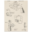 Vintage revolver patent by C P O'Neill.